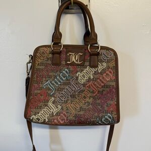 Juicy Couture Brown Handbag with Multicolor Logo